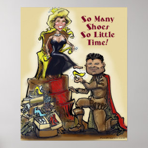 Poster der Königin der Schuhe