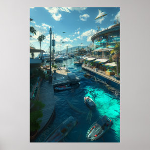 Poster der Küstenstadt Modernes Kino