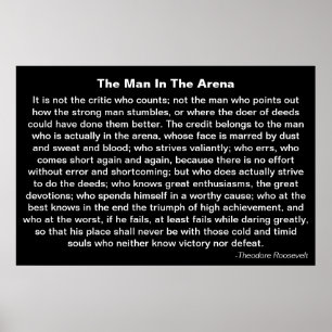 Poster "Der Mann in der Arena"