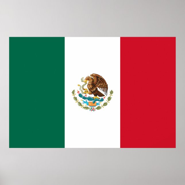 Poster der mexikanischen Nationalflagge (Mexiko) (Vorne)