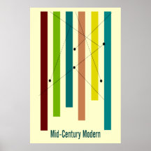 Poster der modernen Kunst der Mitte des 20. Jahrhu