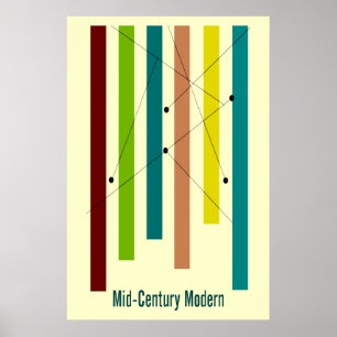 Poster der modernen Kunst der Mitte des 20. Jahrhu