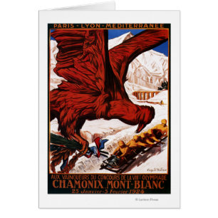 Poster der Olympischen Winterspiele 1924