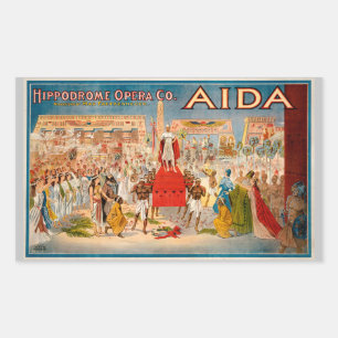 Poster der Oper (1908) Rechteckiger Aufkleber