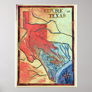 Poster der Republik Texas