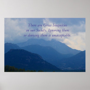 Poster der sozialen Gerechtigkeit