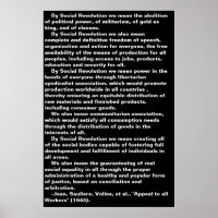 Poster der sozialen Revolution