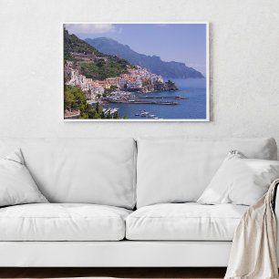 Poster der Stadt an der Amalfiküste Italien