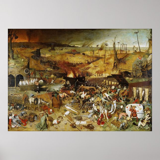 Poster Der Triumph des Todes Pieter Brueghel (Vorne)