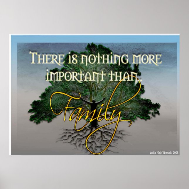 Poster der Wachstumsfamilie (Vorne)