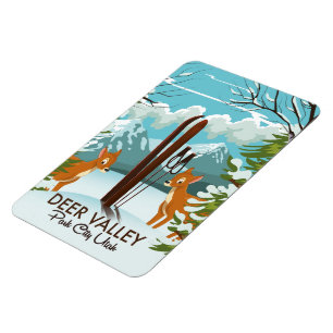 Poster des Deer Valley Park City Utah Magnet