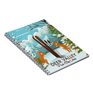 Poster des Deer Valley Park City Utah Notizblock