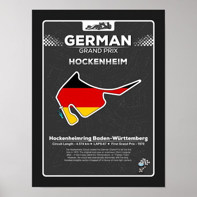 Poster des Deutschen Großen Preises (Vorne)