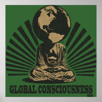 Poster des globalen Bewusstseins