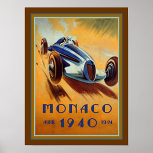 Poster des Grand Prix von Monaco 1940