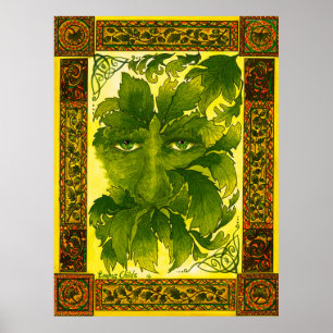 Poster des grünen Mannes