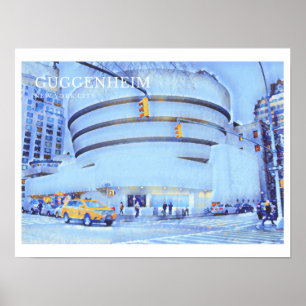 Poster des Guggenheim Museums, New York City