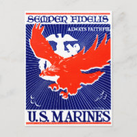 Poster des Marine Corps des Zweiten Weltkriegs