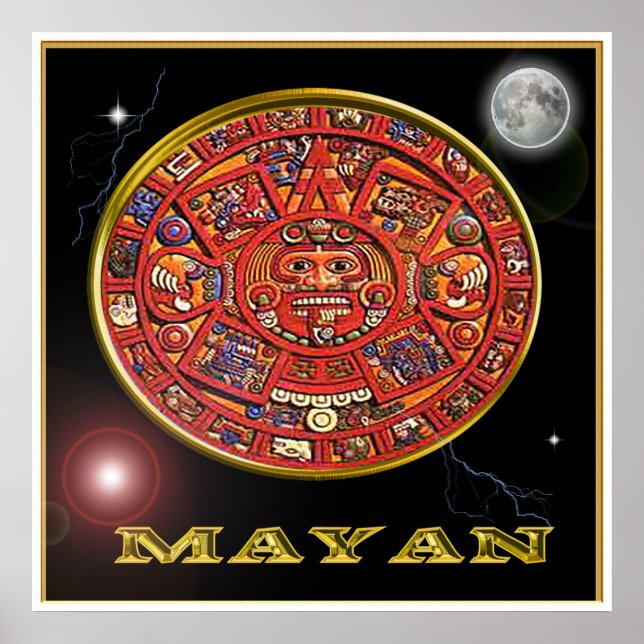 Poster des Mayakalenders (Vorne)