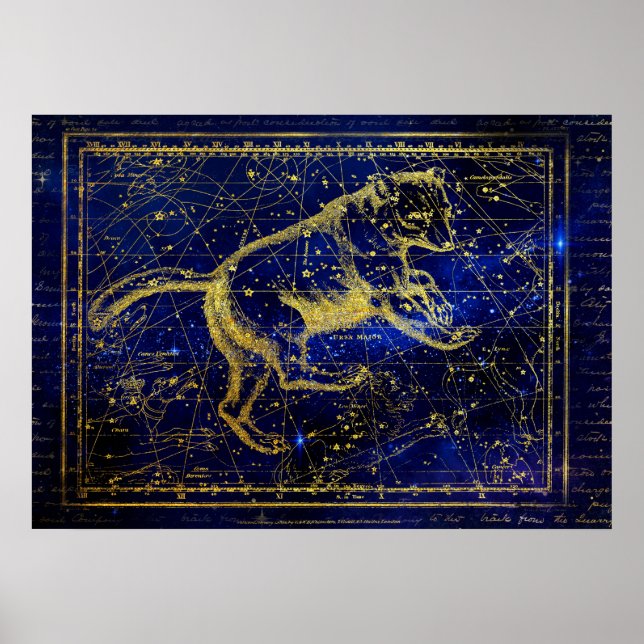 Poster des Sternbildes Großer Bär (Vorne)