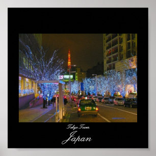 Poster des Tokioter Turms in Japan