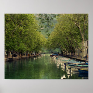 Poster des Vassé Canal, Annecy, Frankreich
