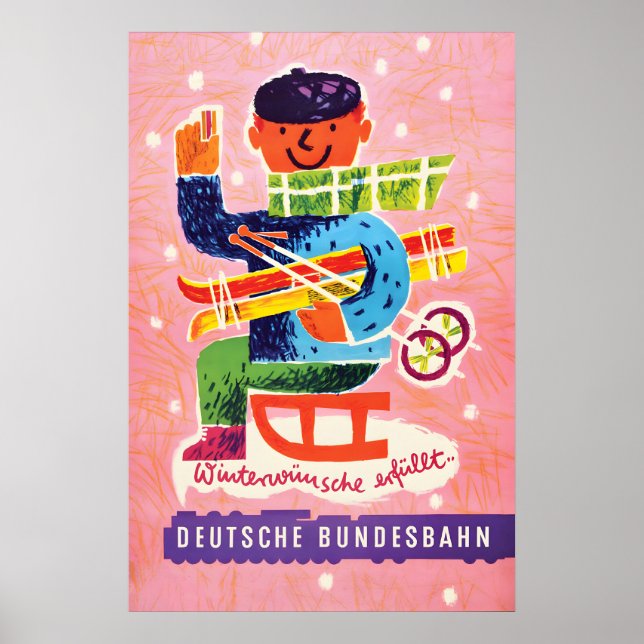 Poster Deutsche Bahn -Winterwünsche erfüllt (Vorne)
