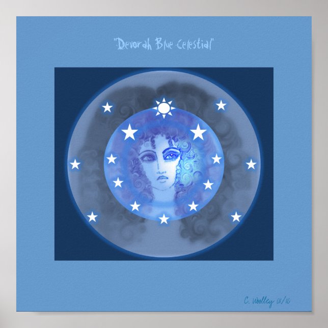Poster "Devorah Blue Celestial" (Vorne)