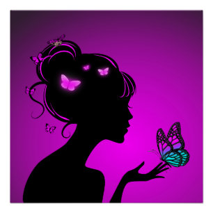 Poster Die Frau Lila