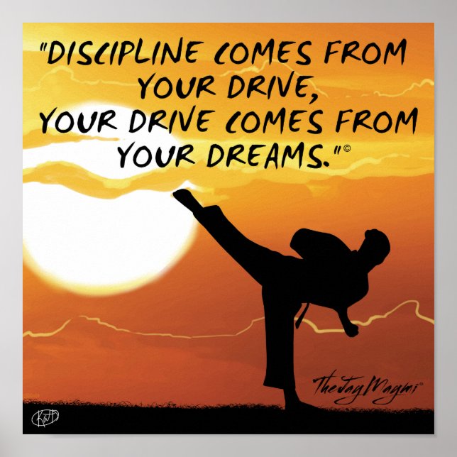 Poster "Discipline" (Vorne)