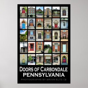 Poster "Doors of Carbondale Pennsylvania"