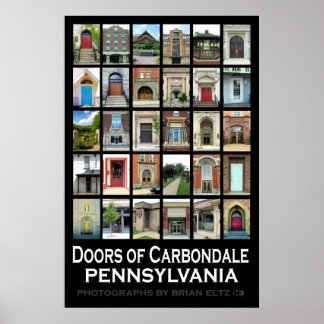 Poster "Doors of Carbondale Pennsylvania"