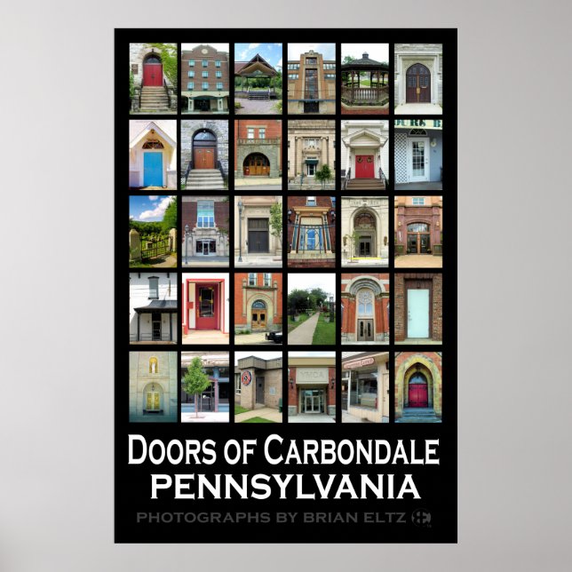 Poster "Doors of Carbondale Pennsylvania" (Vorne)