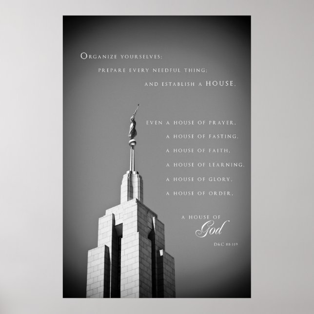 Poster - Draper Utah LDS Tempel 2 (Vorne)