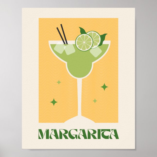 Poster Drink Cocktail Art Margarita (Vorne)