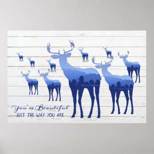 Poster-Du bist schön, genau so wie du bist Poster