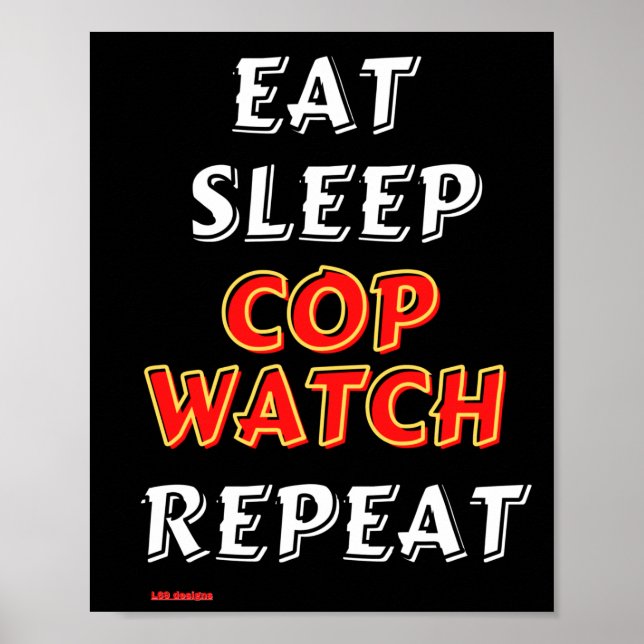 Poster "EAT, SLEEP..." (Vorne)