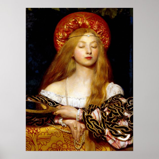 Poster Edward Burne-Jones _ Jeune Femme (Vorne)