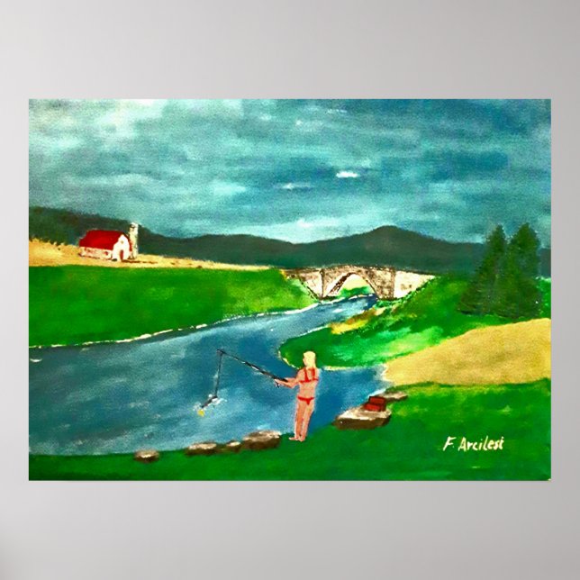 Poster eines gefangenen Mädchens (Vorne)