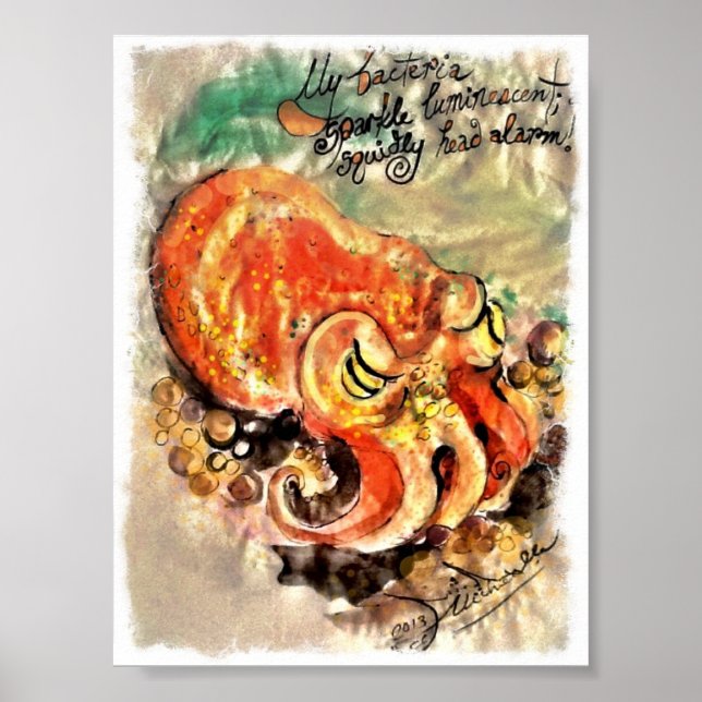 Poster eines Pinsels und eines Farbgemäldes eines  (Vorne)