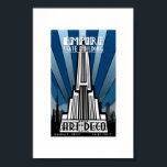 Poster - Empire State Gebäude Art Deco<br><div class="desc">Empire State Gebäude Art Deco Claudia P. Ortiz 14.02.2012 Poster.</div>