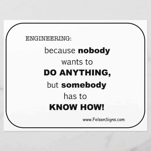 Poster - Engineering Know How (Vorderseite)