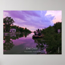 Poster - Erie Canal bei Sunset