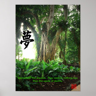 Poster: Erinnern Sie sich an die Träume. ... Poster