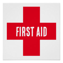Poster - Erste Hilfe - Rotes Kreuz