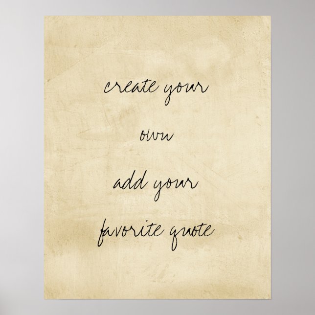 Poster erstellen Sie Ihre eigene bedrängte Textur  (Vorne)