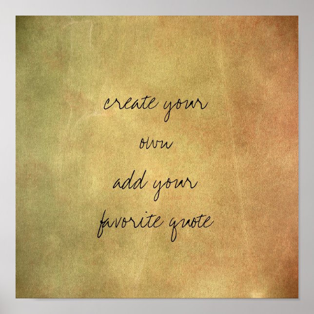 Poster erstellen Sie Ihre eigene bedrängte Textur  (Vorne)