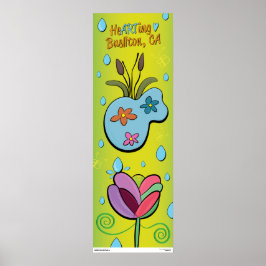 Poster - Es regnet Blume - Buellton.Art