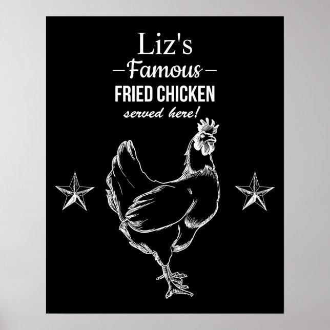 Poster "Famous Fried Chicken" (Vorne)