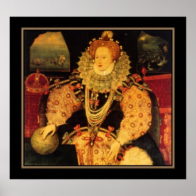Poster Famous Vintag Elizabeth I of England (Vorne)